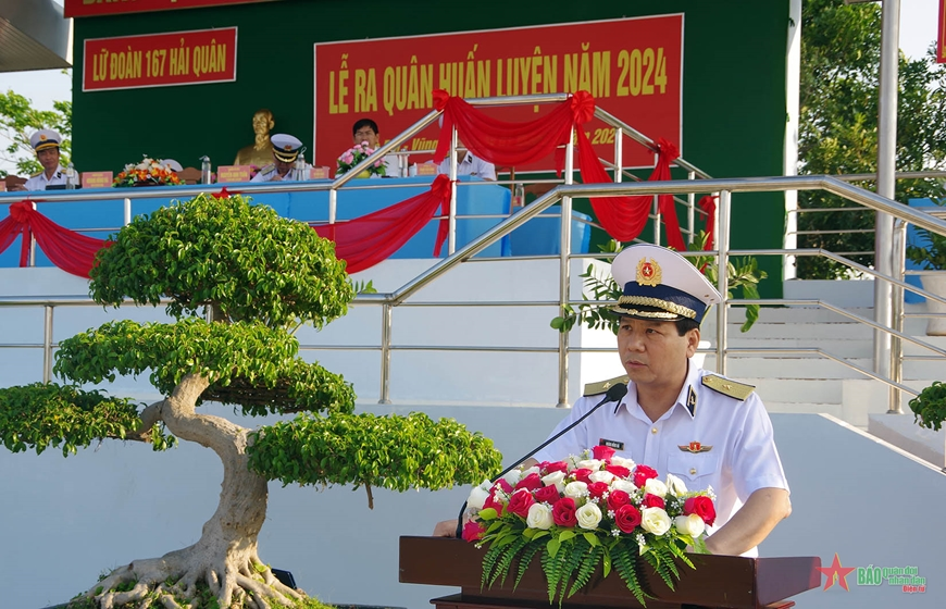 Lữ đoàn 167, Vùng 2 Hải quân ra quân huấn luyện năm 2024